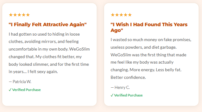 customer review set two