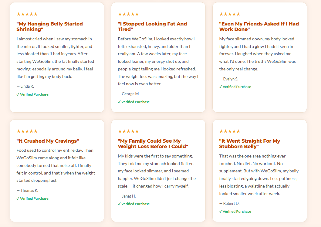 Customer reviews set one
